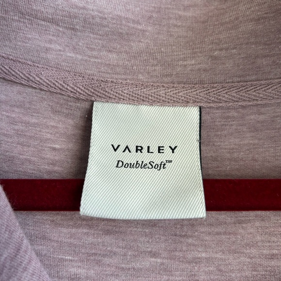 Varley Women’s Hawley Half - Zip Sweatshirt Double Soft Sz M Mauve Mark - Picture 3 of 6